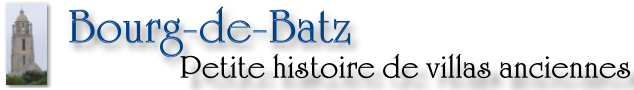 Titre de la page chronique de quelques villas anciennes à Bourg de Batz aux XIXe et XXe siècles