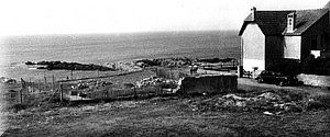 Les ruines du chalet « Les Embruns » en 1959.