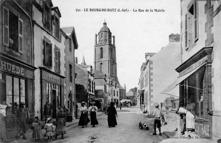 Image de la rue de la Mairie au Bourg de Batz