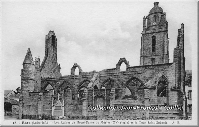 15.-Les Ruines de Notre-Dame du Mûrier (XVe siècle) et la Tour Saint-Guénolé A. B.