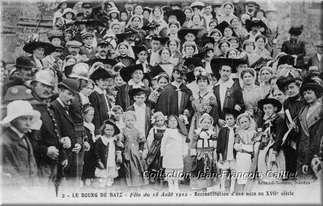2 - Le Bourg-de-Batz - Fête du 18 Août 1912 - Reconstitution d'une noce au XVIIe siècle