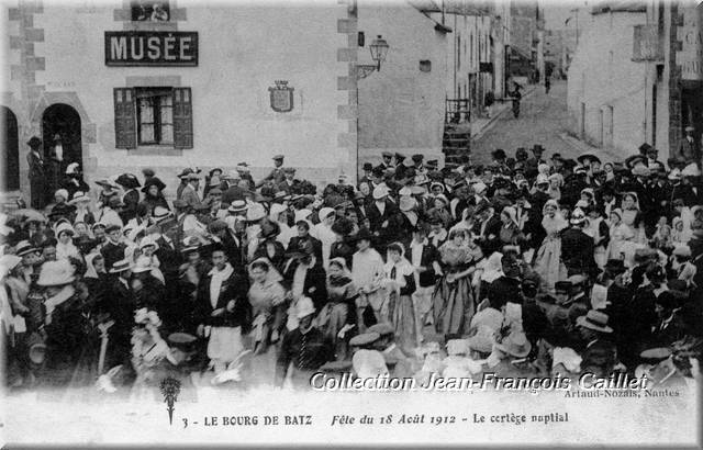 3 - Le Bourg-de-Batz Fête du 18 août 1912 - Le cortège nuptial