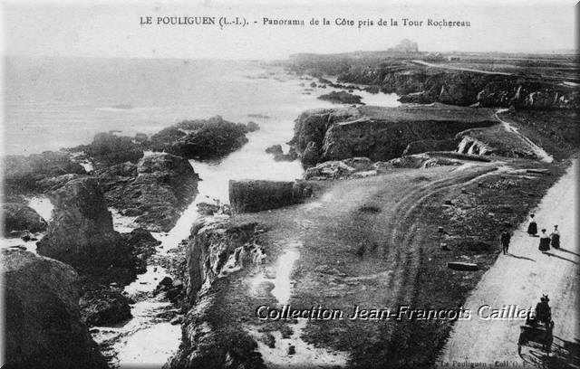 6 Le Pouliguen (L.-I.).- Panorama de la Côte pris de la Tour Rochereau