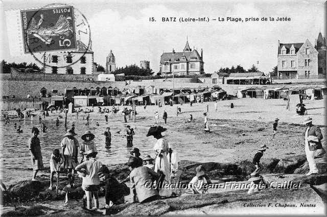 15. Batz  (Loire-Inf.) - La Plage, prise de la jetée