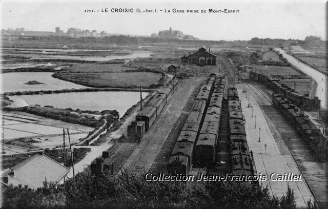 1251.- Le Croisic (L.-Inf.) - La Gare prise du Mont-Esprit