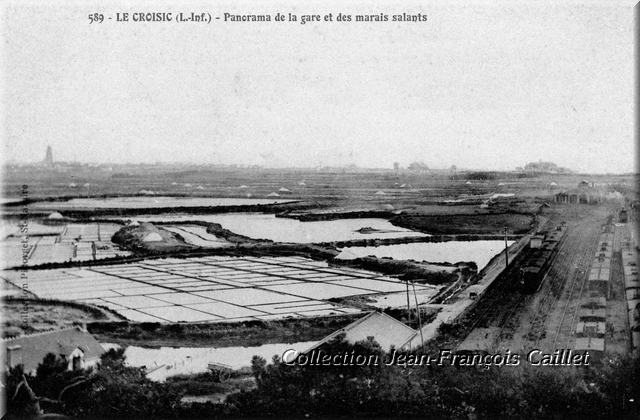 589 - Le Croisic (L.-Inf.) - Panorama de la gare et des marais salants (bis)