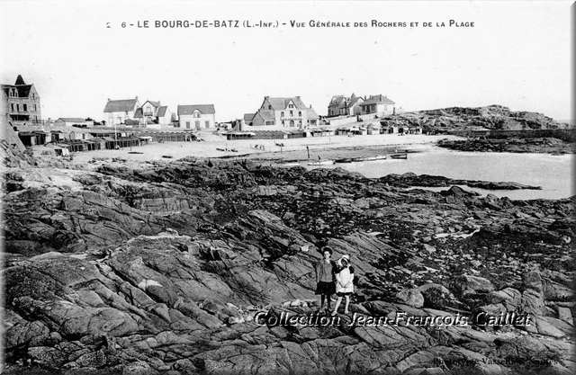 6 - Le Bourg-de-Batz (L.-Inf.) Vue Générale des Rochers et de la Plage