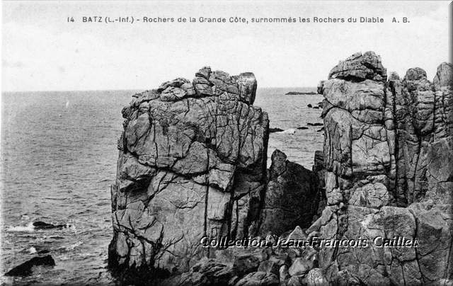 14 Batz (L.-Inf.) - Rochers de la Grande Côte, surnommés les Rochers du Diable